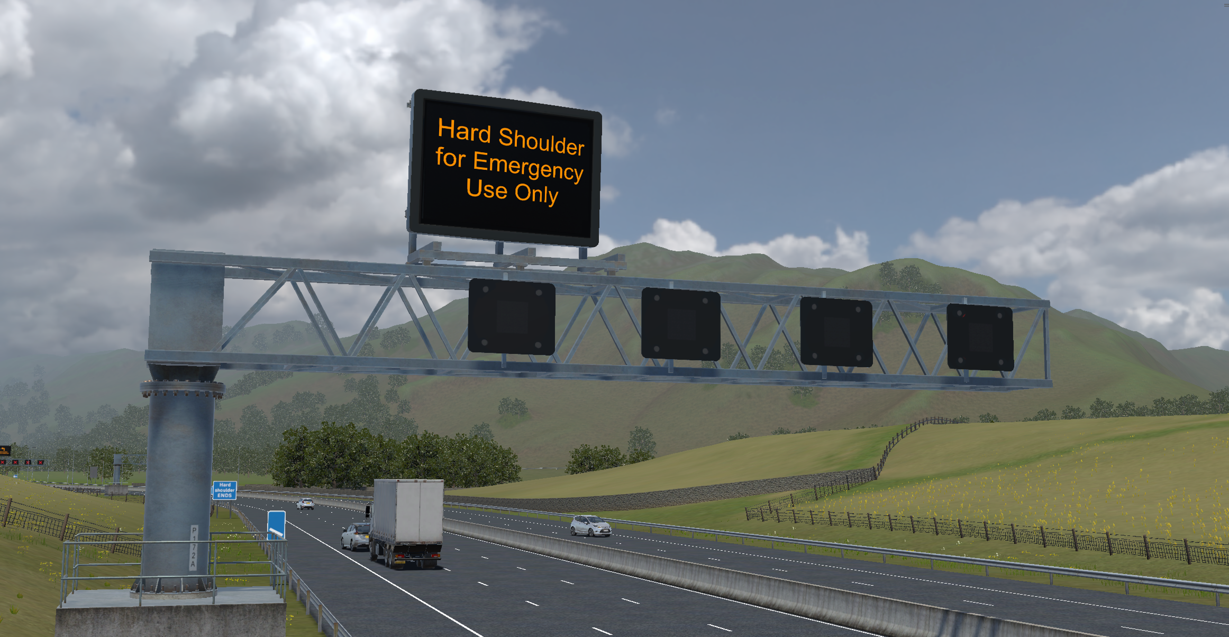 DHS Smart Motorway closed signage