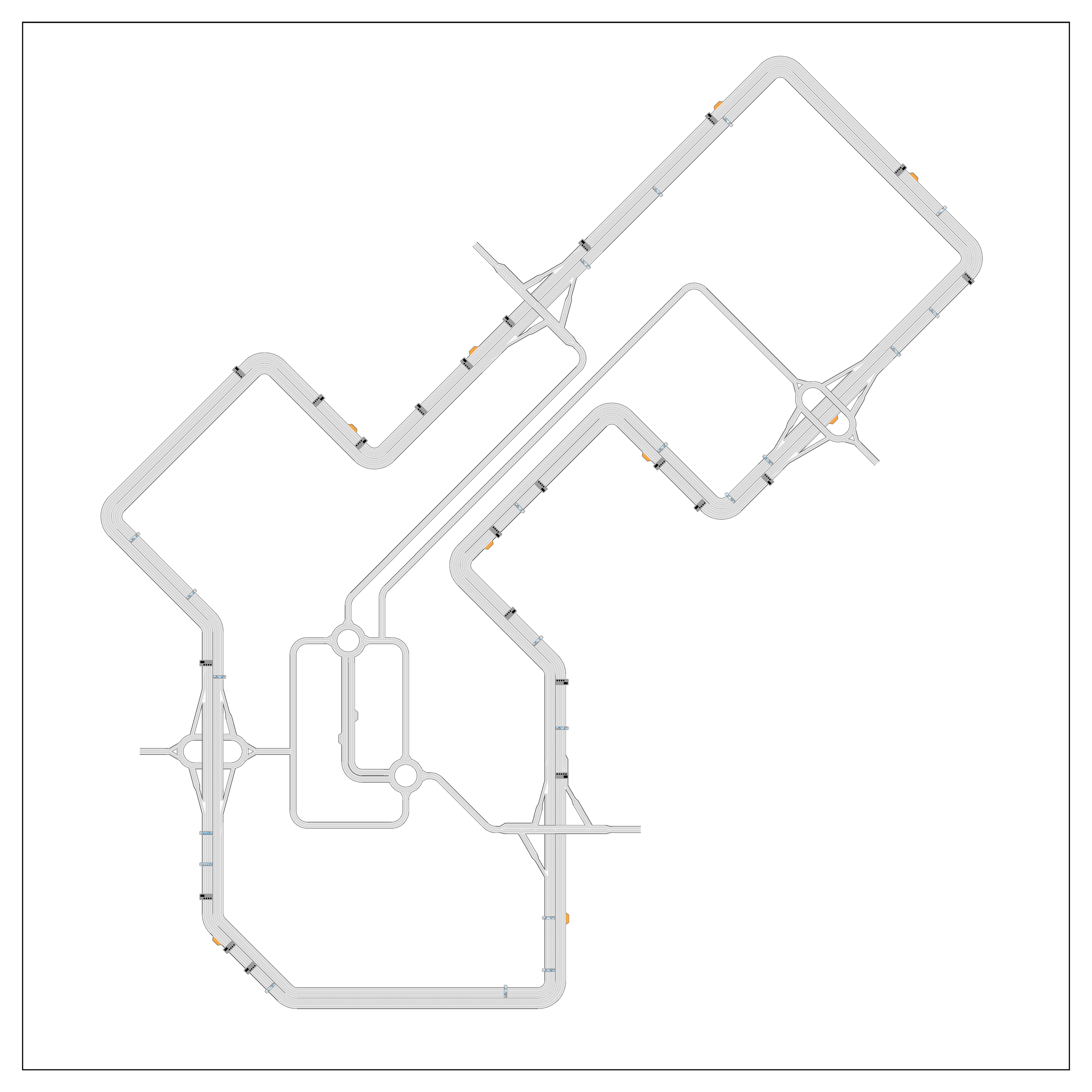 M6 motorway diagram